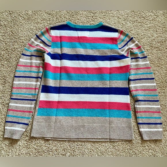 Telluride Clothing Co. Multicolour Polka Dot Heart + Striped Merino Wool Sweater - Picture 4 of 6